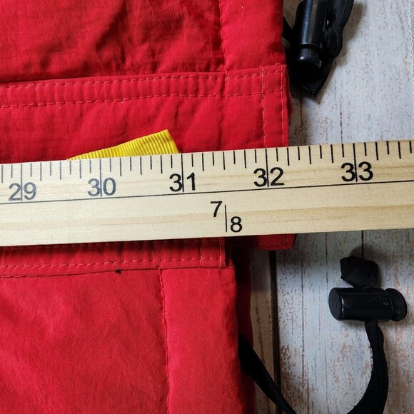 Marlboro Country Store Red Hooded Down Jacket M Nylon Duck Down - Picture 9 of 11